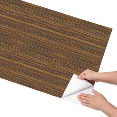 Coloray Meubel Wrap Folie - Bruin Meubelfolie - 65x130 cm - Decoratiefolie Zelfklevend Houtstructuur - Meubelfolie Zelfklevend - Modern Meubelfolie - Wrapfolie Keuken - Wanddecoratie - Texturen