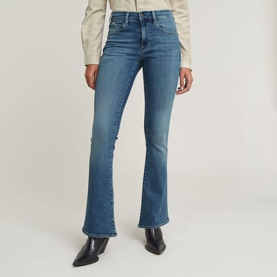 G-STAR 3301 Flare Wmn Dames Jeans - faded icy blue