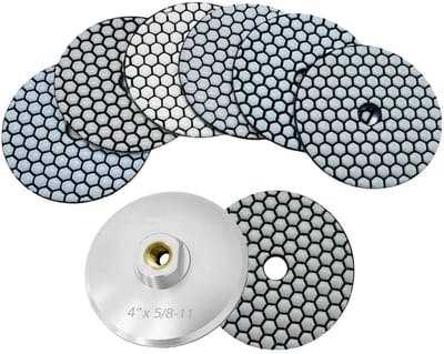 Polijstpads Set - Schuurpads Diamant - Steen Bewerken - Hoge Diamant Concentratie - 102 cm Diameter