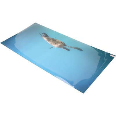 Papier de Fond pour Aquarium PVC Auto-adhésif Effet 3D Décoration d'Aquarium Affiche 61x41cm blue