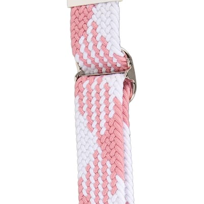 Bracelet de montre en nylon réglable de remplacement bracelet de sport respirant pour Fenix 7S pour 6S pour 5S rose blanc white