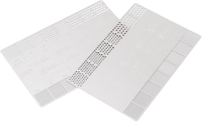 Dailygoods- Koffie Grind Meetlat 200-1700 Micron - Slijpbereik - Easy Reiniging - 1,2 Mm Dikte - Thuisbrouwen - Duurzaam Materiaal - Koffie Grind Referentie