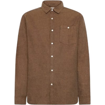 Katoenen flanellen shirt KnowledgeCotton Apparel Fishbone - GOTS