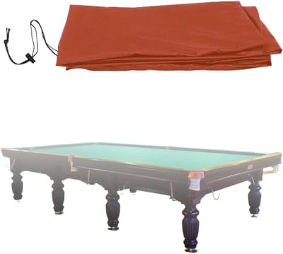 Biljarttafelhoes - Pooltafel Cover - Tafel Beschermen - Waterdicht Oxford Doek - 9 voet - Bruin