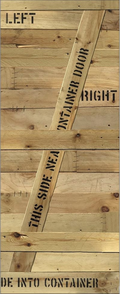Opbergbak voor Deuren van Ruw Hout - Vinyl in Kleur, 83 x 0,1 x 204 cm