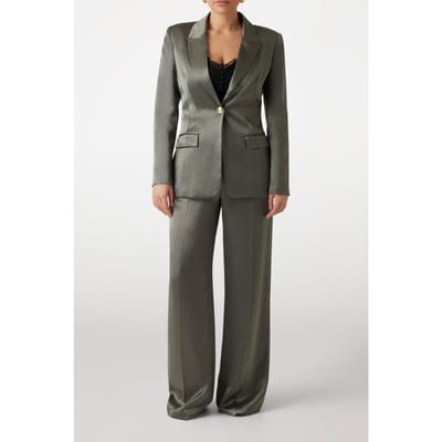 GUESS Marciano By  Fannie Straight Pant Stone Olive Taglia: 40/L34 | Pantaloni da completo Outlet | Donna | Verde