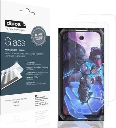 dipos – 2x Matte Pantserfolie geschikt voor BLKE S Maxo | 9H Screenprotector