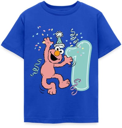 Sesamstraat Elmo Verjaardag 1 Jaar Cadeau T-Shirt Kinderen