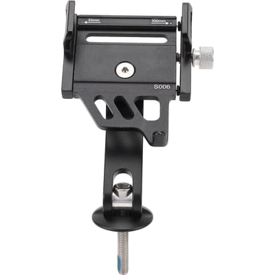 Fietsstuur Telefoonhouder Aluminiumlegering Verstelbaar Roestvrij Fiets Telefoon Headset Mount voor black