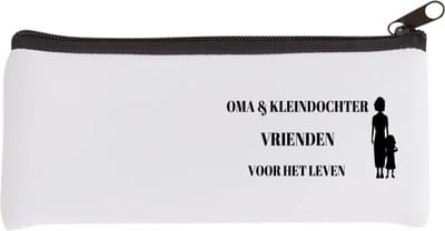 Akyol - oma en kleindochter vrienden voor het leven Etui - Vriend - oma/kleindochter - oma cadeautjes - cadeau - kado - geschenk - kleindochter verjaardag - kleindochter artikelen - 20 bij 9 cm