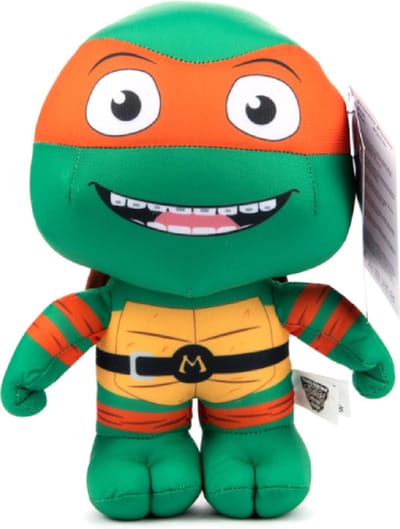 Michelangelo (Oranje) Teenage Mutant Ninja Turtles Pluche Knuffel 25 cm - Speelgoed knuffels voor kinderen jongens meisjes - Michelangelo, Leonardo, Donatello, Raphael