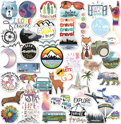 Rainbecom - Skate Stickers 50 Stuks - VSCO Esthetische Stickers - Waterdicht - Anti-Zon-  Versier je Spullen