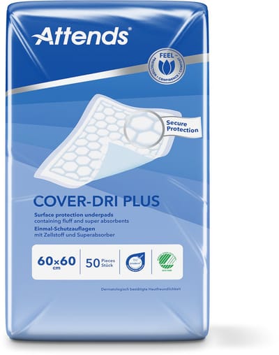 Attends Cover Dri Plus 60x60 - 50 stuks