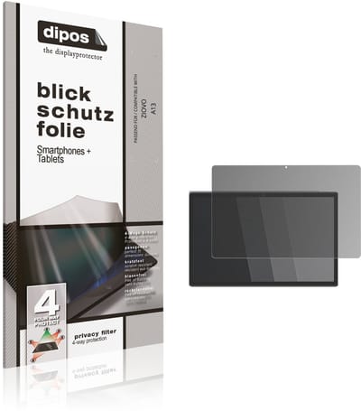dipos – Matte Privacy Screenprotector geschikt voor ZIOVO A13 | Anti-Spy Beschermfolie