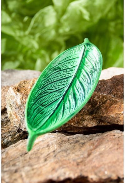 Wierookhouder bootje blad groen