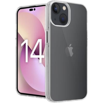 Coverzs Luxe Shock Case geschikt voor iPhone 14 hoesje transparant - Doorzichtig hoesje geschikt voor Apple iPhone 14 - Transparante case beschermhoesje geschikt voor iPhone 14 hoesjes - Transparant