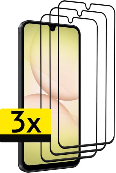 Screenprotector - Geschikt voor Samsung Galaxy A17/A18 - 3 Stuks - Full Cover - Beschermglas - Gehard Glas - Tempered Glass - Screen Protector