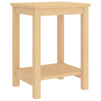 vidaXL - Nachtkastje - 35x30x47 - cm - massief - grenenhout - naturel