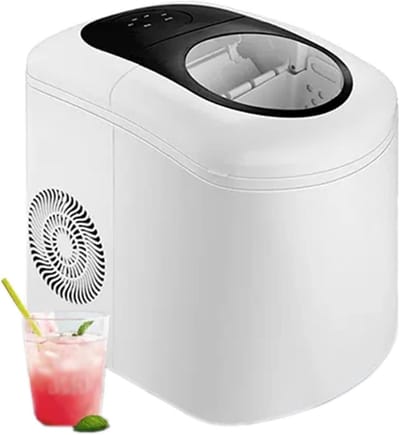 IJsblokjesmachine - Ijsmaker - Drankjes Koelen - Snel IJs Maken - 365x232x340mm - Zwart
