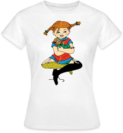 Pippi Langkous En Meneer Nilsson T-Shirt Dames