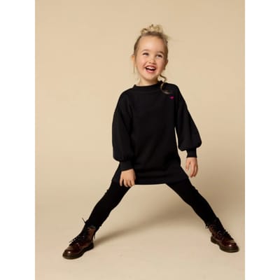 LOOXS Little Meisjes legging - Maat 98 in de kleur antraciet van 95% COTTON 5% EA - 2531-7511-094