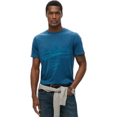 Superdry - Workwear Washed T-shirt met relaxte pasvorm - Heren - T-shirts