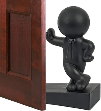 Deurstopper - Deurhouder - Vloer Beschermen - Anti-shock Ontwerp - 10.4 cm - Wit