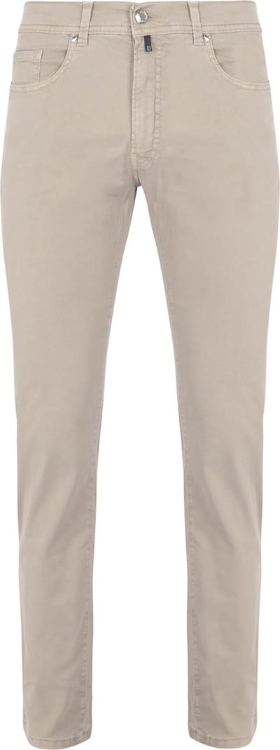 Pierre Cardin Broek Lyon Tapered Greige - Maat W 38 - L 32 - Heren - Five-pocket broek