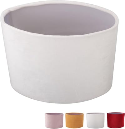 Ovale Lampenkap - Lampenkapdoek - Oogverzorging - Pluismateriaal - 23x12.5x18 cm - Wit