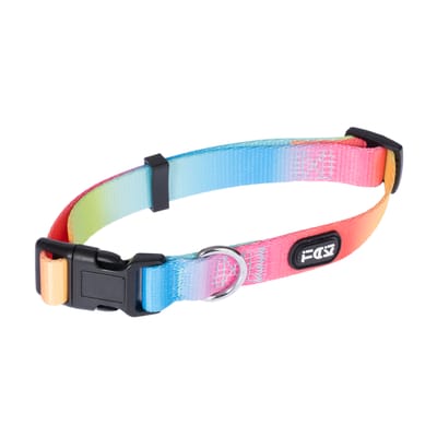 TIAKI Halsband Regenboog Maat S: 25-40cm nekomtrek hond