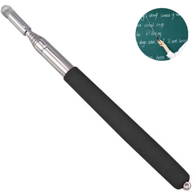 carmdering - Aanwijsstok - aanwijsstok uitschuifbaar - aanwijsstok telescopisch - pointer - Uitschuifbaar 20-100 cm - Zwart - Aanwijspen Telescopisch