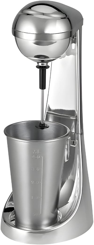 Aurixi® Milkshake Machine - Milkshake Maker 8 in 1 - Milkshake Beker 650ML - 230V - Mixed Super Goed - Makkelijk voor Thuis - 65W - Zilver - 18cm x 14cm x 37cm
