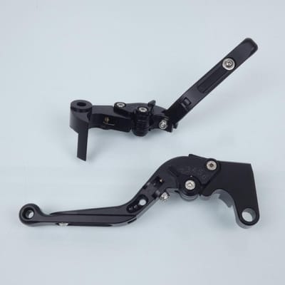 Levier Sifam pour moto Yamaha 1000 YZF R1M 2015 à 2020 alu CNC noir / paire Neuf