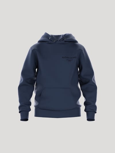 Björn Borg Essential 1 Hoodie Kinderen Trui Met Capuchon Jongens - Blauw 25 - Maat 122/128