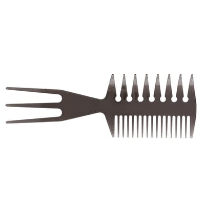 Peigne de coiffure portable pour hommes, à dents larges et larges, à long manche, pour coiffure 2#