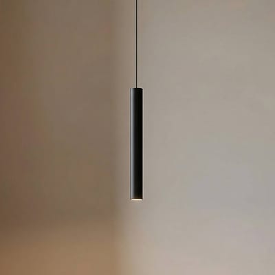 Lindby LED hanglamp Lumaro, zwart, 27 cm, 48 V, dimbaar