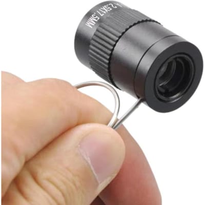 Mini Zak Miniatuur Monoculair Telescoop, Student Vingergesp Telescoop, Jacht En Toerisme, , 2.5x17.5mm 1pcs zwart