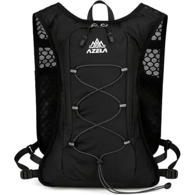 Sac à dos de sport d'extérieur, Sac léger pour la randonnée et le vélo noir