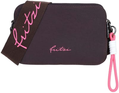 Fritzi aus Preußen schoudertas Lea Cross Bag Espresso donkerpaars