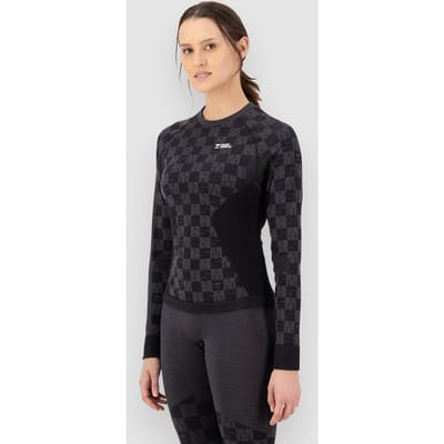 Dames T-shirt lange mouwen merino wol Mons Royale Ascender