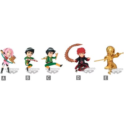 Verzamelaarsbeeldje Banpresto Naruto Shippuden Narutop99 vol.4 world (x5)