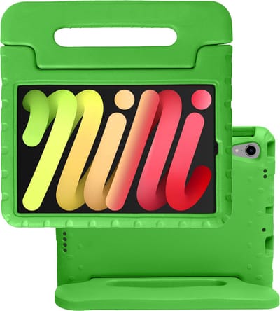 Hoes - Geschikt voor Apple iPad Mini 7 (2024) - 8.3 inch - 7e Generatie - Kinderhoes Shockproof Bumper - Kidsproof Case - Tablet Hoesje - Kinder Hoes Cover - Groen