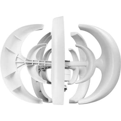 12V 1200W Windgenerator met Laadregelaar 5 Bladen Minitype Lantaarn Windturbinegenerator 5 Blades wit