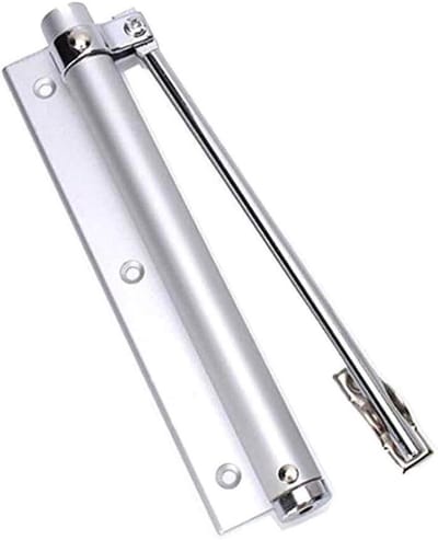 Automatische Deurdranger - Veer Deur - Veilig Afsluiten - Verstelbaar Hydraulisch - 99-132 lb - Zilverkleurig