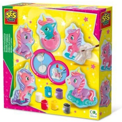 Moulage et peinture - SES CREATIVE - Hobby Pink - Bébé licornes - Activité DIY enfant - Idée cadeau fille - Age : 5+