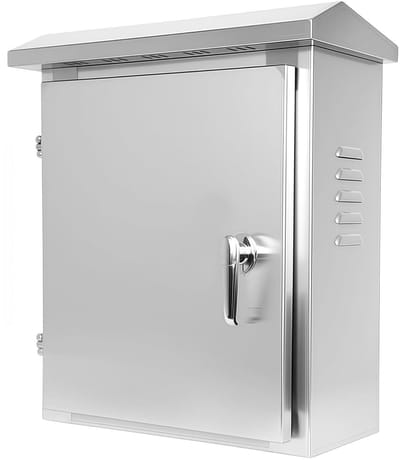 Verdeelkast RVS - Installatiekast Buiten - Elektrische Beveiliging - Waterdicht Stofdicht - 30x25x15 cm - Zilver
