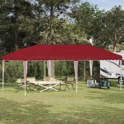 vidaXL - Pop-up - Feesttent - 575 - x - 290 - x - 245 - cm - Bordeauxrood