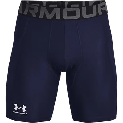Under Armour UA HG Armour Shorts Heren Sportbroek - Navy - Wit
