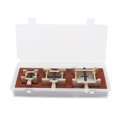 Dailygoods- Uurwerkhouder Set - 3-delige Metalen Houder - Multifunctioneel Gereedschap - Horloge Reparatie - Hoogwaardig Materiaal - 3 Maten - Horlogehouder