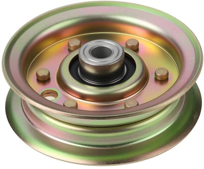 Dailygoods- Stationaire Katrol Slijtvast Staal - Compatibel met Husqvarna CT/CTH/GT/GTH/LT - Buitendiameter 95,5 mm - Middengat 9,5 mm - Riemloopvlak Diameter 77 mm - Schokbestendig en Corrosiebestendig - Idler Pulley